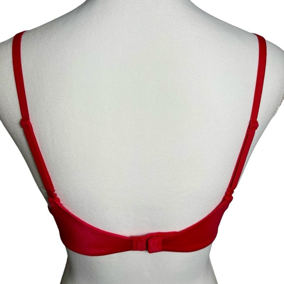 2014 Victoria's Secret Plunge Bold Red Bra Size 34B - Picture 4 of 8